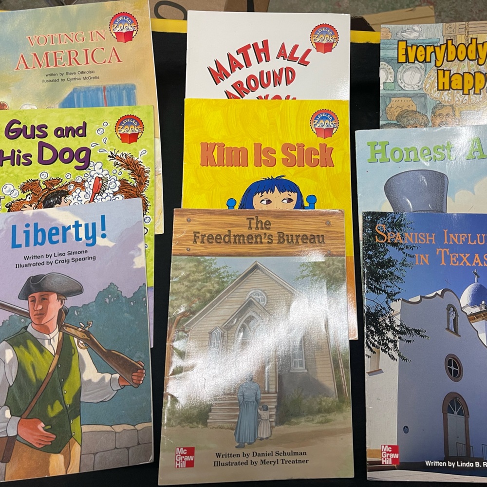 9 McGrew Hill level books